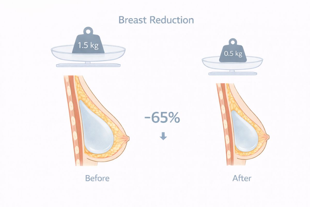 Konsep pengurangan volume breast reduction Korea