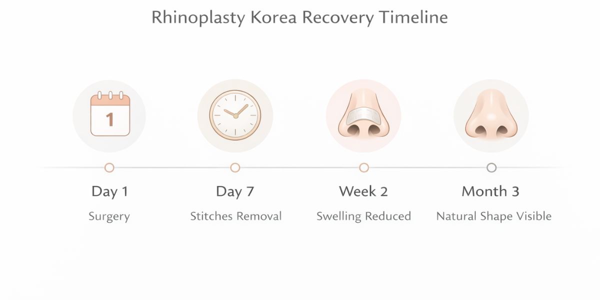 Timeline pemulihan rhinoplasty Korea untuk pasien Indonesia